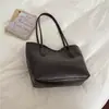 Bolso tote serie marrón para mujer, bolso de hombro de gran capacidad, diseño nicho coreano, bolso de mano ligero