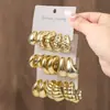 Brincos de Tarraxa de Grão de Ouro Transfronteiriços Europeus e Americanos, Brincos de Resina em Forma de Gota Simples e Versáteis, Brincos de Alta Qualidade, Personalizados, Modernos e Elegantes
