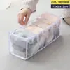 Caixa Organizadora de Lingerie em Tela Conjunto de Três Peças Minimalista Nylon Doméstico Dobrável Organizador de Sutiã Roupa Íntima Lavável