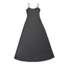Vestido Maxi Estilo Chica Sexy Caliente, Ajustado que Favorece la Figura, con Tirantes Finos, Nuevo Tendencia de Verano para Vacaciones