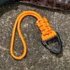 Hebilla Colgante Triangular Multifuncional para Acampar al Aire Libre 19cm Cordón de Paracord con Mosquetón Triangular de Plástico