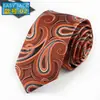 Moda Europea y Americana para Hombre Corbata Formal Patrón Paisley Estrecha Vintage Casual Versátil Corbata para Mujer