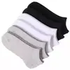 Meias de Verão Masculinas, Meias Esportivas Lisas, Resistentes ao Odor, Absorventes de Suor, Respiráveis, Meias Invisíveis [Pacote com 5 Pares]