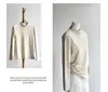 [Super Quente 2.0] Roupa de Inverno Feminina com Forro de Fleece, Camada Base Térmica de Gola Alta Retentora de Calor em Falso Caxemira Espessada para Mulheres