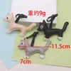 Llavero de Cuero con Colgante de Gato Pequeño Tridimensional Relleno de Tres Colores Lindo Accesorios para Ropa Venta al por Mayor