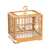 Jaula para pájaros con cajones, jaula cuadrada de plástico, jaula para loros, villa de lujo, especial para mirlos, cría de peonías, jaula ornamental para el hogar
