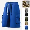 Edición Especial Transfronteriza, Suministro Directo del Fabricante, Shorts de Trabajo Camuflados de Verano para Hombre, Corte Holgado, Lavados, Estilo Callejero Europeo y Americano, Shorts de Color Sólido