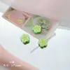 Gato Fofo Garra de Metal Gota de Óleo Colorida Flor Coelho Laço Urso Pulseira de Contas DIY Material Acessórios