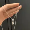 Novo Colar de Tassel de Cabacinha Estilo Chinês para Mulheres, Corrente de Clavícula da Moda, Elegante e Versátil Estilo Ins Design de Nicho