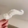 Pinza de Garra de Peluche para Mujer, Pinza Grande para el Cabello de Otoño e Invierno con un Toque de Lujo, Pinza de Tiburón Ins para Cabello Grueso, Pasador para Moño, Accesorio para el Cabello