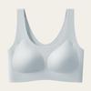 Ropa interior sin costuras para mujer, chaleco transpirable inalámbrico push up grande delgado de alta elasticidad anti-flacidez soporte suave brasier para mujer