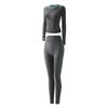 Bodystocking de Pantalón Redondo para Mujer Europeo y Americano Transfronterizo Más Terciopelo Engrosado Ropa de Otoño Ropa Interior Térmica a Prueba de Frío Set Venta al por Mayor