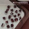Novo Estilo Rosa Seco Pilha Diamante Joias Celebridade da Internet Manicure Diamante Super Brilhante Coração Torto Unha Finalizada Hacha Ângulo Reto Decoração de Unha