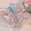 Diademas de Dibujos Animados de Colores Gelatina para Niñas, Accesorios para el Cabello que No Aprietan para Niñas con Cabello Quebradizo, Nuevos Pasadores para el Cabello 2025