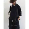 Verano 2024 Nuevo Estilo Chino Retro Abrigo Tang Camisa de Color Sólido Holgada Hebilla Manga Corta Estilo Nacional Tendencia para Niños y Niñas