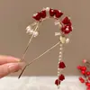 Fabricante de Yiwu Venta al por mayor de accesorios para el cabello a precio de costo, Pasadores de estilo antiguo de alta gama para Cheongsam, Pasadores simples y versátiles para uso diario