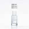 Frasco de Perfume com Cor Degradê 30ml 50ml Vidro Transparente Borrifador Cosmético Frasco Vazio Portátil de Vidro