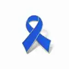 Broche Fita Azul Cuidado com os Seios Laço Rosa Distintivo Fita Preta de Luto Corsage