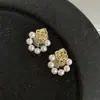 Pendientes de Bobina de Mosquito para Mujeres Sin Perforaciones, Pendientes de Perlas de Alta Gama, Pendientes de Estilo Francés al por Mayor, Lujo Ligero de Instagram, Simples y Elegantes