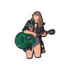 El músico europeo y estadounidense Taylor. Mini broche colgante de metal con diseño de disco de cantante femenina Swift Mold