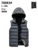 Chaleco de hombre de alta elasticidad con forro polar, moda casual transfronteriza, chaleco de algodón acanalado, con capucha extraíble, color liso, otoño e invierno, comercio exterior