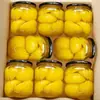 Pêssegos Amarelos Frescos em Conserva Caixa Fechada Lata Grande Fruta em Conserva Lanche Comercial Ingredientes para Assar 510g Garrafa de Vidro