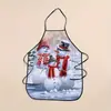 Traje Popular Transfronterizo Patrón de Barbero Delantal Impreso en 3D Sin Mangas Impermeable y a Prueba de Aceite Bata Delantal Ropa de Trabajo Anti-Manchas