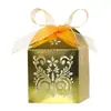 Caja de dulces para boda estilo europeo, arte en papel calado transfronterizo, caja de dulces cortada con láser, caja de embalaje para regalo de chocolate de boda, fábrica de cajas