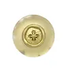 Abrigo de Lana de Resina Esmerilada de Metal de Gama Alta Botones Redondos Puños Dorados Plateados Botones Decorativos de Traje