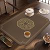 Novo Tapete de Chá Zen Chinês Caminho de Mesa Estilo Chinês Tapete Drenante de Lama Diatomácea Pano Almofada de Mesa de Chá Absorvente Porta-copos Seco para Mesa de Chá