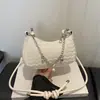 Onda de comercio exterior transfronteriza texturizada 2026 simple y a la moda elegante bolso de hombro tipo cadena de albóndiga para mujer