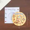Espelho Pequeno Duoduo da Apple Fofo Portátil de Lata Espelho Redondo Pequeno Desenho Animado Espelho de Lado Único Estudante Jardim de Infância Pequeno Presente