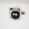 Pingente de elfo bola de pelo acessórios sapatos de dedão do pé acessórios alça de sapato grossa fivela flor de sapato cerdas pequenas preto e branco em estoque e entrega rápida