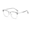 Nuevas gafas fotosensibles que cambian de color ultraligeras armazón medio óptico armazón de ceja retro negocios suaves para todo tipo de rostro gafas con protección contra luz azul