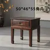 Mesa de centro grande em treliça de abacaxi de madeira maciça para apartamento pequeno mesa de centro retangular mesa de canto jacarandá todo jacarandá dourado mesa lateral de sofá
