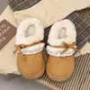 Zapatillas de Algodón Cálidas y Cómodas con Lazo de Encaje para Otoño e Invierno para Mujer 2026 Nuevas en Casa Antideslizantes con Suela Gruesa para Mujer