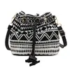 Bolsa de Cubo con Cordón Estilo Étnico Venta al por Mayor Transfronteriza Bolsa Cruzada de Gran Capacidad Bolsa de la Suerte Bolso de Hombro Bordado Antiguo