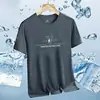 Fabricante Original Tops de Manga Corta Deportivos Seda de Hielo Ropa de Secado Rápido Verano Hombre Delgados de Media Manga Transpirables Talla Grande Cuello Redondo Hombre
