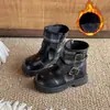 Botas para Niñas 2026 Otoño Nuevas Llegadas Botas Martin para Niños Estilo Británico Botas de Piel de Princesa Estilo Coreano Botas de Moda para Niñas Pequeñas