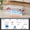 Tanque de peces Dou con múltiples rejillas, luminoso y transparente para sala de estar, 2025, nuevos adornos de paisajismo de escritorio, decorativos, famoso en Internet, pequeño tanque de peces.