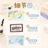 Estuche de lápices de gato de dibujos animados similar al de Xiaohongshu, bolsa para lápices de alta estética para estudiantes, gran capacidad, papelería multicapa, lindo estuche de lápices