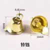 Acessórios para Sino de Trompete Dourado Atacado Pequenos Pingentes 10-50mm Decoração de Sino de Natal Peças para Joias DIY