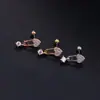 Varilla Fina de 0.8X6mm Estilo Coreano Flor Luna Tornillo de Acero Inoxidable Bola Clavo de Hueso de Oreja Perforación de Cartílago Venta Caliente Transfronteriza