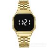 Suministro Directo de Fábrica Reloj LED de Correa de Acero F91 Cuadrado Moda Comercio Exterior Reloj Electrónico Estudiantil para Hombre y Mujer Pantalla Táctil Reloj Electrónico