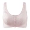 Roupa íntima de verão ultrafina para mães, com copas em favo de mel respiráveis, sem aro, fecho frontal, tamanho grande, regata para mulheres de meia-idade e idosas