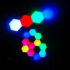 Luminária de parede interna hexagonal criativa de tamanho grande decoração de parede de fundo de TV luminária quântica de tamanho grande emenda