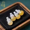 Anel Pingente de Calcedônia Colorida Natural Gato DIY Ágata Cor de Doce Joias Criativas Fofas Animal de Estimação Fofo Estilo Chinês Acessórios de Jade