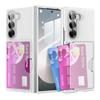 Adecuado para Samsung Fold7/Zfold8 Ultra Funda para Teléfono Móvil, Soporte Plegable Anti-Caída para Tarjetas, Funda Protectora de PC para Teléfono Móvil