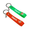 6056 # Patrón de Dibujos Animados Cuerda de Cuero de Goma Suave + Cadena de Cuatro Secciones Llavero Accesorios Mali Ao Colgante de Juguete Lanyard de Dibujos Animados