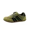 Zapatos casuales de estilo coreano de color block nuevos, ligeros, cómodos, versátiles, zapatillas de entrenamiento alemanas de suela plana 2026, zapatillas con cordones de suela blanda para estudiantes